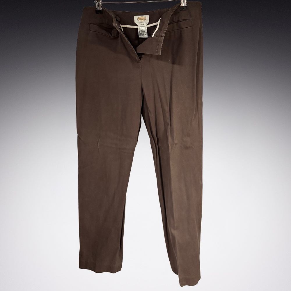 Talbots Brown 10 Long Slacks
